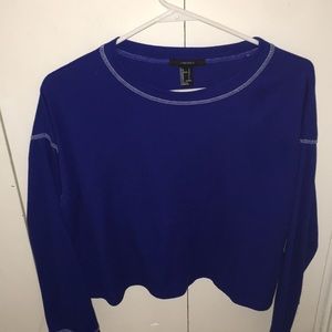 forever 21 blue long sleeve shirt (worn once)